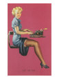 Just the Type, Secretary with Short Skirt Premium Poster