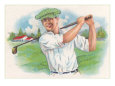 Smiling Golfer Impressão giclée
