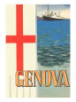 Genoa, Travel Poster
