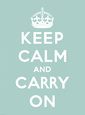 Keep Calm and Carry On Poster