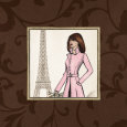 Paris in Pink Reproduction d'art par Andrea Laliberte