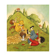 Jack and Jill Nursery Rhyme Art Print