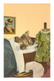 Kitten Sleeping in Bed