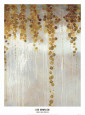 Guldvirvlar (Gold Swirls) Konsttryck av Lisa Kowalski