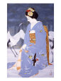 Maiko with Snow in Spring
