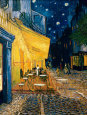 Caféterasse bei Nacht Place du Forum, Arles, 1888