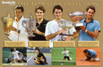 Jugadores de tenis Posters