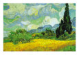 Wheat Field with Cypresses (van Gogh) Posters