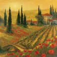 Poppies of Toscano I Kunstdruck von Art Fronckowiak