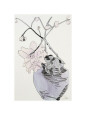 Flowers, c.1974 Pink Peony in Blue Vase