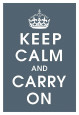 Keep Calm charcoal