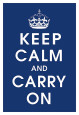 Keep Calm navy