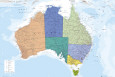 Maps of Australia Posters