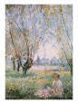 Woman Seated under the Willows (Monet) Posters