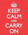 Keep Calm And Carry On Red