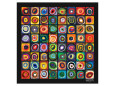 Abstract Squares (Fine Art) Pósteres