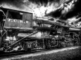 Trains (B&W Photography) Posters