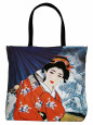 Lady with White Japanese Umbrella