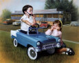 55 Chevy Reproduction d'art par David Lindsley