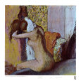 Après le bain Reproduction d'art par Edgar Degas