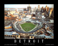 Comerica Park - Detroit, Michigan Kunstdruck von Mike Smith