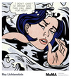 Joven ahogándose (Drowning Girl) Lámina por Roy Lichtenstein