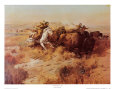 Indian Buffalo Hunt Art Print by Charles Marion Russell