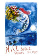 Nice Sun Flowers Reproduction d'art par Marc Chagall