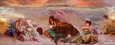 Sirènes près du rivage Reproduction d'art par Lisa Jane