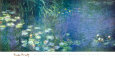 Nymphéas, Matin Reproduction d'art par Claude Monet