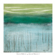 Art abstrait vert Posters