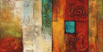 Arte abstracto naranja (arte decorativo) Posters