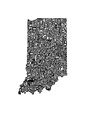 Maps of Indiana Posters