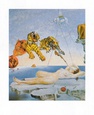 Traum, verursacht durch den Flug einer Biene um einen Granatapfel, eine Sekunde vor dem Aufwachen (Dali) Poster