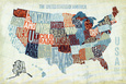 Maps of the United States Posters