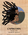 Capricorne (22 déc-19 janv) Reproduction d'art par Orah-El