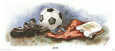 Kick Off Art Print by Glenda Brown