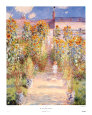 Le jardin de l'artiste à Vétheuil Reproduction d'art par Claude Monet