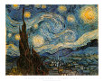 A Noite Estrelada, c.1889 Impressão artística por Vincent van Gogh