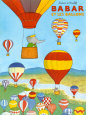 Babar et les ballons Art Print by Laurent de Brunhoff