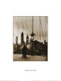 Brooklyn Bridge, 1955 Art Print by Mario de Biasi