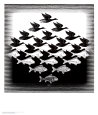 Sky and Water Kunsttrykk av M. C. Escher
