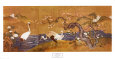 Cranes Along a River Art Print
