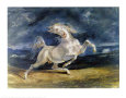 Frightened Horse Lámina por Eugene Delacroix