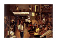 Soirée jazz dans la cave Reproduction d'art par Ernest Watson