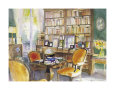 Salon de lecture Reproduction d'art par Andre Olsufiev
