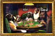 Perros jugando al póquer Póster