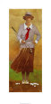 Golfeuse d'époque Reproduction d'art par Bart Forbes