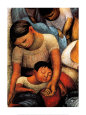 La Noche de Los Pobres Impressão artística por Diego Rivera