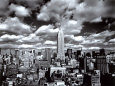 Himmel über Manhattan Kunstdruck von Henri Silberman